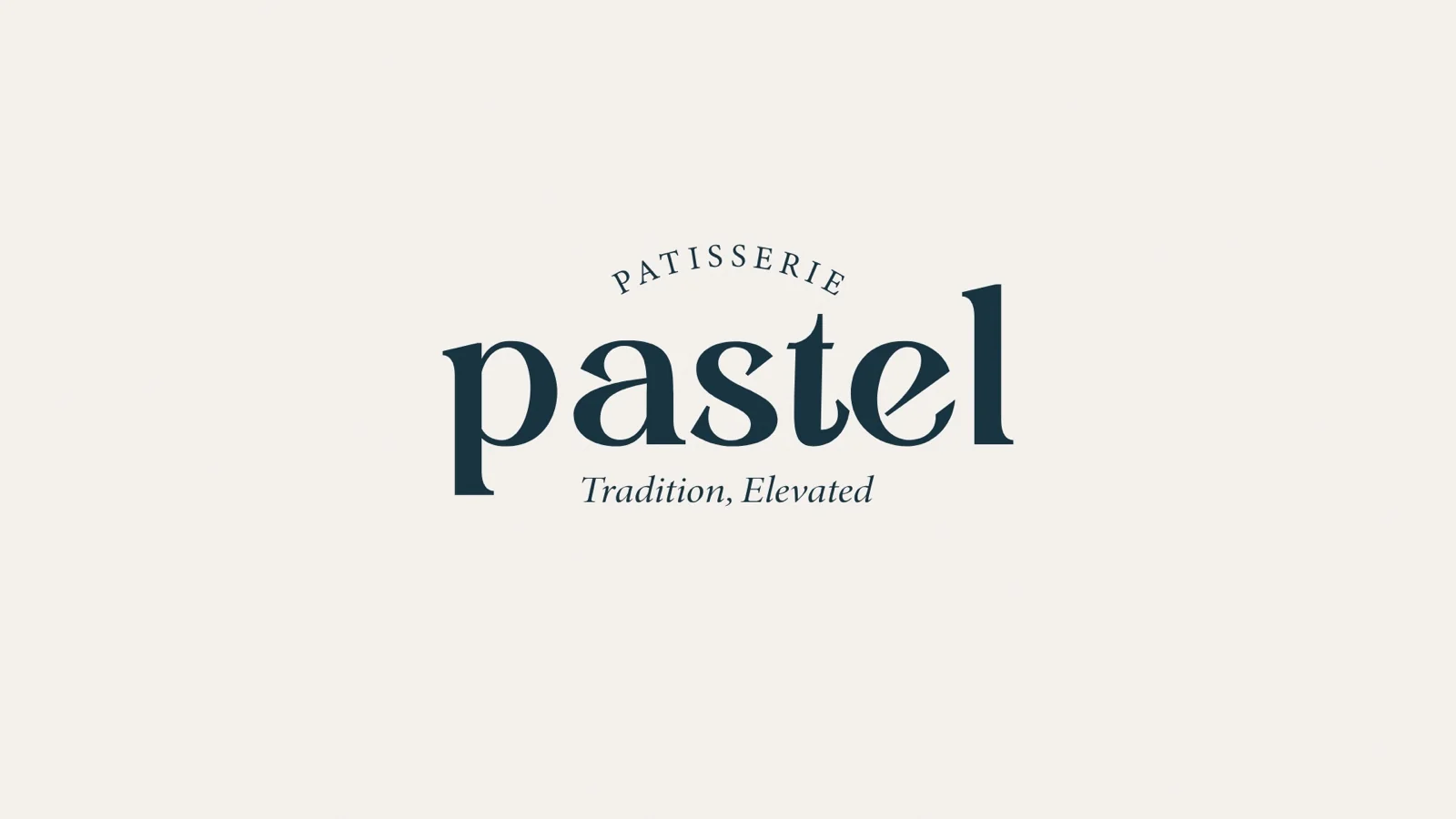 Pastel bakery identity before the concept rebrand